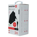Swissten adaptér Smart IC 2× USB 3A + Lightning MFi kabel, černý  