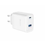 Swissten adaptér Smart IC 2× USB 3A + USB-C kabel, černý  