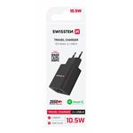 Swissten adaptér Smart IC 2× USB, černý 