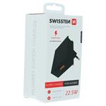 Swissten adaptér Super Charge 22.5W, černý  