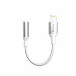 Swissten Audio adaptér Lightning / 3,5 mm AUX 0,15 m, bílý