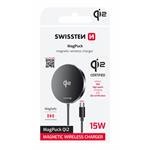 Swissten Bezdrátová nabíječka MagPuck Qi2 1,5m (kompatibilní s MagSafe)