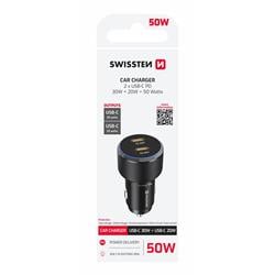Swissten CL adaptér 2x USB-C PD 50W, černý