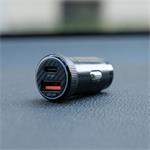 Swissten CL adaptér USB-C PD + USB-A 20W + kabel USB-C / USB-C 1m, černý