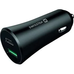 Swissten CL adaptér USB-C + QC, 36 W, černý