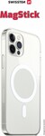 Swissten Clear Jelly MagStick Apple iPhone 13 Mini, priehľadný