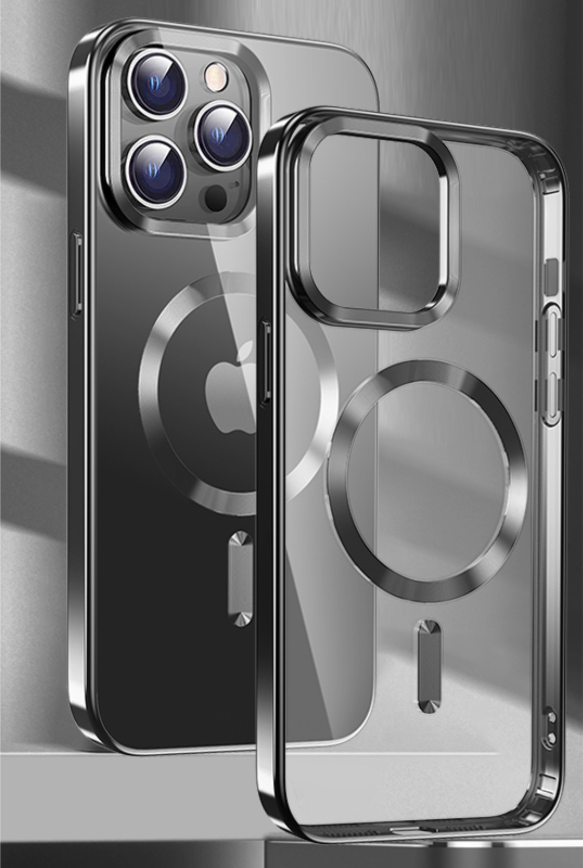 SWISSTEN Clear Jelly MagStick Metallic pouzdro pro iPhone 16 černé