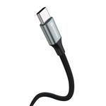 SWISSTEN DÁTOVÝ KÁBEL TEXTILE II USB-C / USB-C 1,5 M ČIERNY