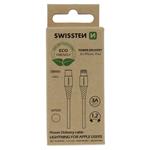 Swissten Datový kabel USB-C / Lightning 1,2m (ECO balení), bílý