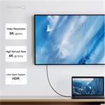 Swissten Datový video kabel USB 4.0, USB-C, 240 W, 8K@60 Hz, 40 Gb/s, TB3 & TB4, 1,5 m, černý