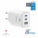 Swissten Edge GaN adaptér 65 W, bílý