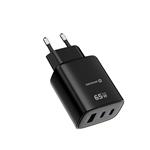 Swissten Edge GaN adaptér 65 W, černý