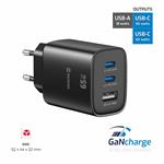 Swissten Edge GaN adaptér 65 W, černý