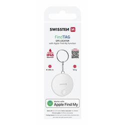 Swissten Find Tag – lokalizátor s funkciou Apple Find My, biely