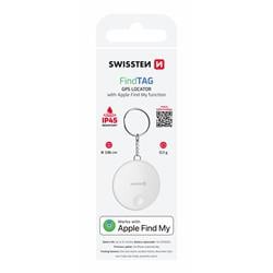 Swissten Find Tag lokátor s Apple Find My, bílý