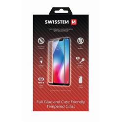 Swissten FULL GLUE, Color Frame, 2.5D ochranné sklo pro Apple iPhone 11 Pro Black - Černé