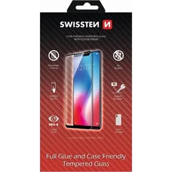Swissten FULL GLUE, Color Frame, 2.5D ochranné sklo pro Samsung J415 Galaxy J4 Plus Black - Černé 54501727 - Mobilní telefony - příslušenství