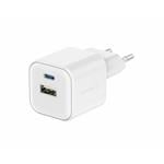 Swissten GaN adaptér 35 W + USB-A, biely  