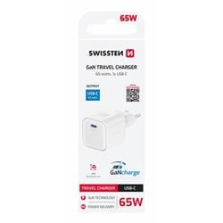 Swissten GaN adaptér 65W, bílý  