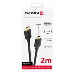 Swissten Kabel HDMI / HDMI 4K 60Hz 2,0m, PVC