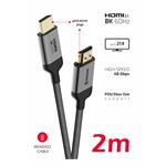 Swissten Kabel HDMI / HDMI 8K 60Hz 2,0m, nylon