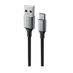 Swissten kabel Textile II USB / USB-C 1,5 m, černý