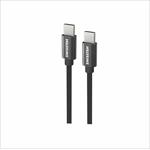 Swissten kabel Textile USB-C / USB-C 1,2 m, černý