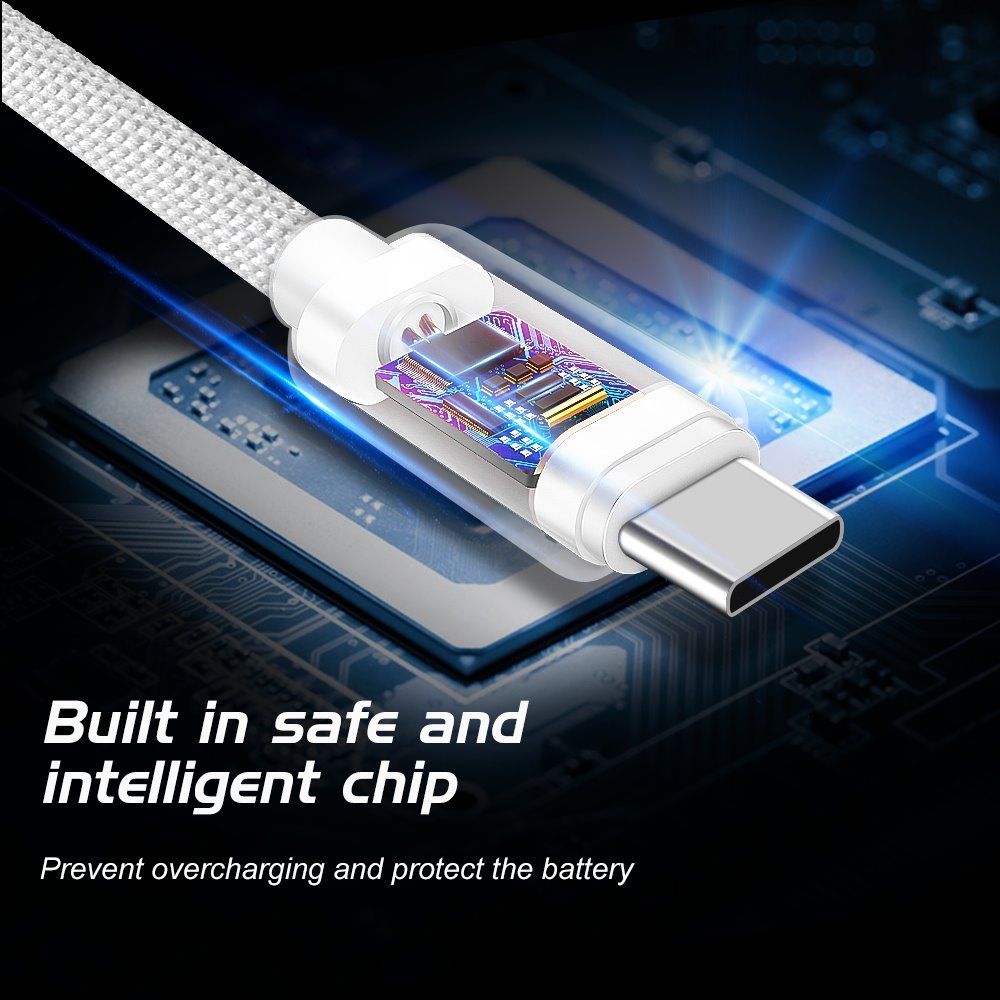 Swissten kabel USB-C, modrý, 2 m