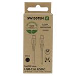 Swissten kábel USB-C / USB-C ECO, čierny