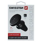 Swissten Magnetický držák do ventilace auta S-Grip AV-M9, černý