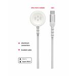 Swissten magnetický kabel pro Apple Watch, USB-C 1,2 m, bílý