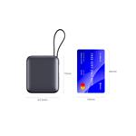 SWISSTEN POWER BANK 10000 mAh S INTEGROVANÝM USB-C A SVETELNÝMI KÁBLAMI STRIEBORNÁ STRIEBORNÁ