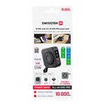 Swissten Power bank All-in-One Pro s výměnnými vidlicemi (USA, EU, UK) 10000mAh 20W, černá