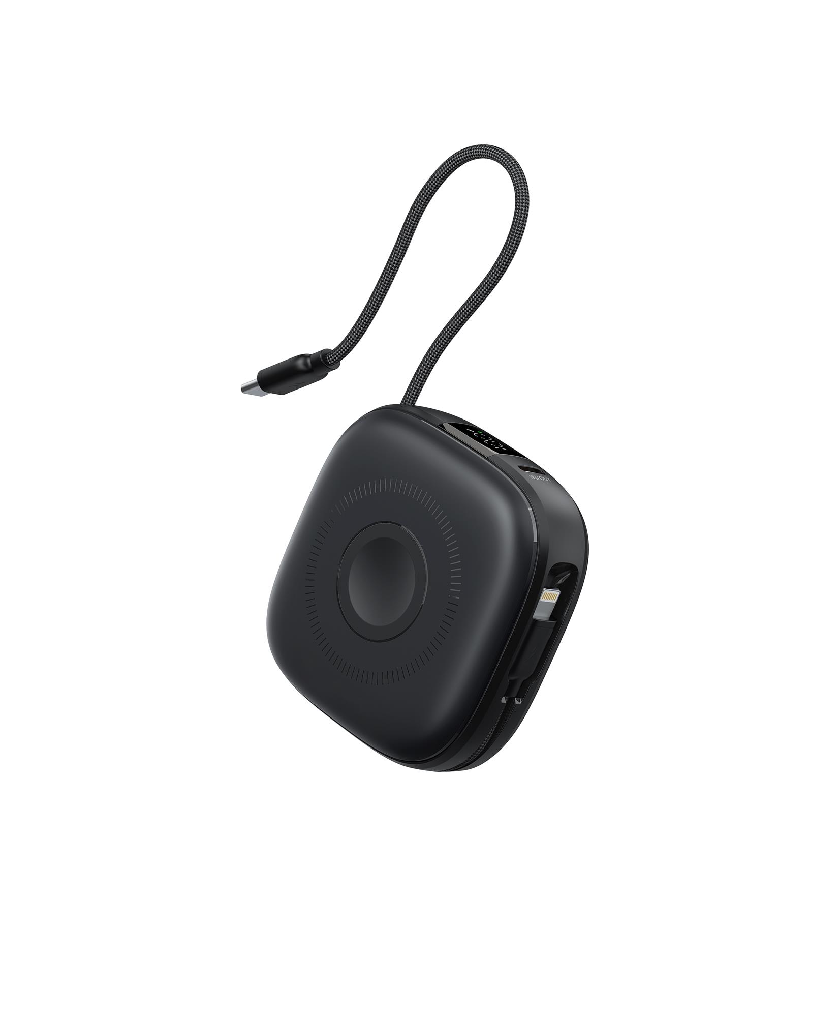 SWISSTEN POWER BANK VOLTBOX MagGO 10000 mAh S INTEGROVANÝMI KABELY + MAGSAFE + APPLE WATCH