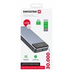 Swissten powerbanka notebook 30000 mAh, šedá