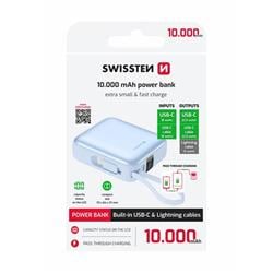 Swissten powerbanka Space 10000 mAh, modrá