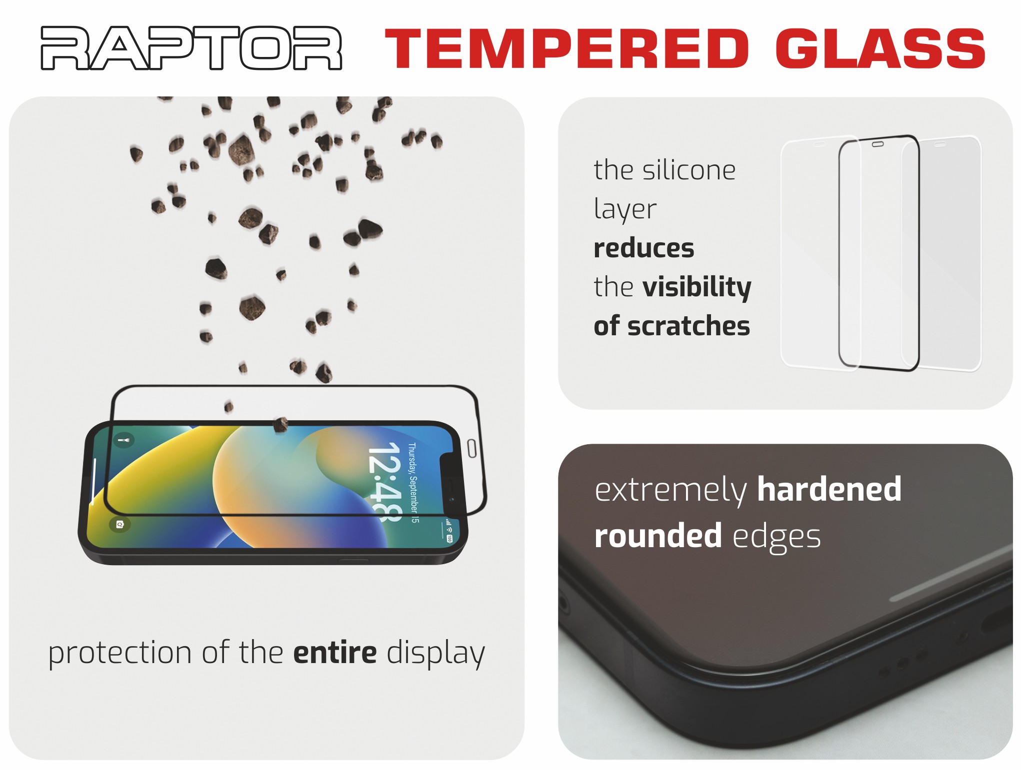 Swissten Raptor Diamond 3D sklo pre Galaxy S22+, čierne