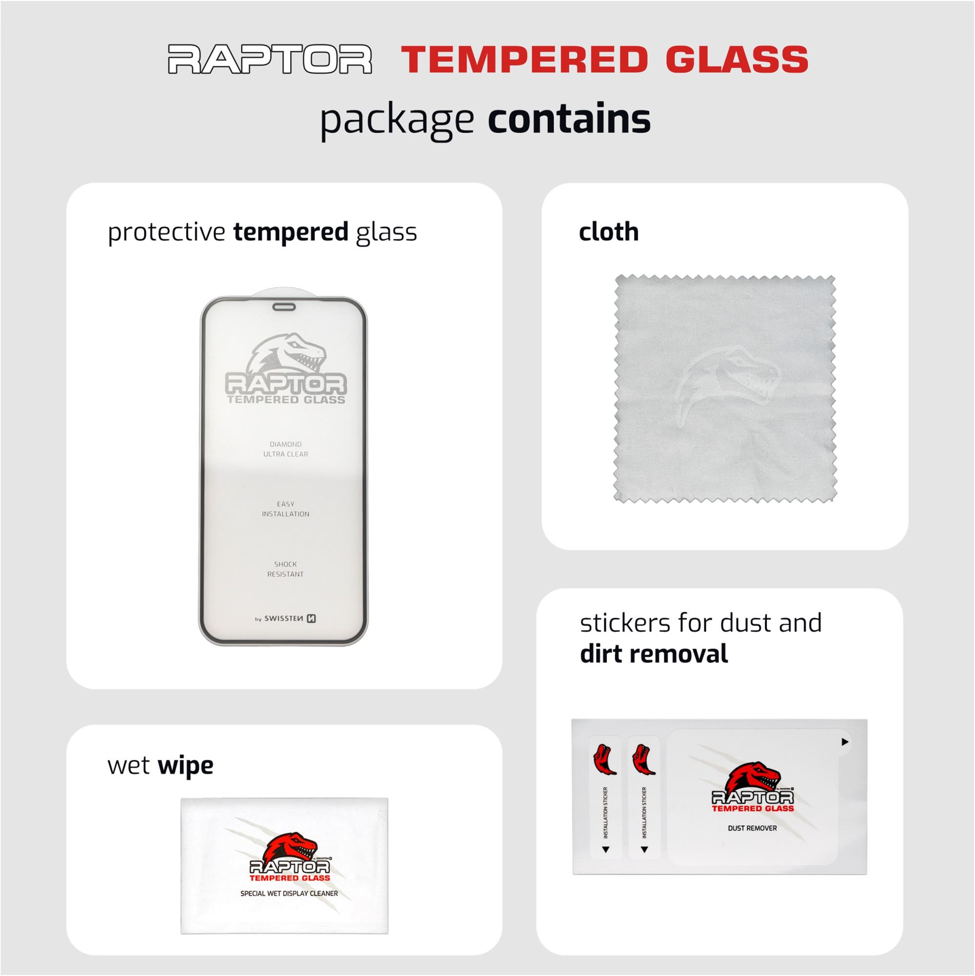 Swissten Raptor Diamond Ultra Clear 3D Apple iPhone 16, černé