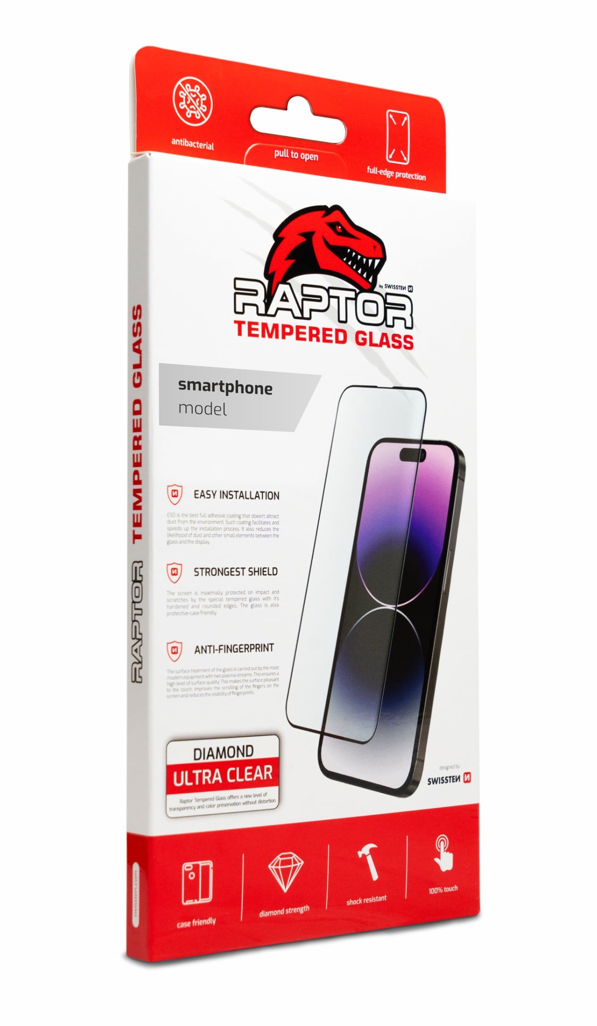 Swissten Raptor Diamond Ultra Clear 3D Apple iPhone 16, černé