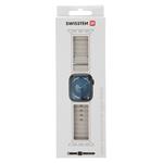 Swissten řemínek Apple Watch Marine 42–49 mm, šedý  