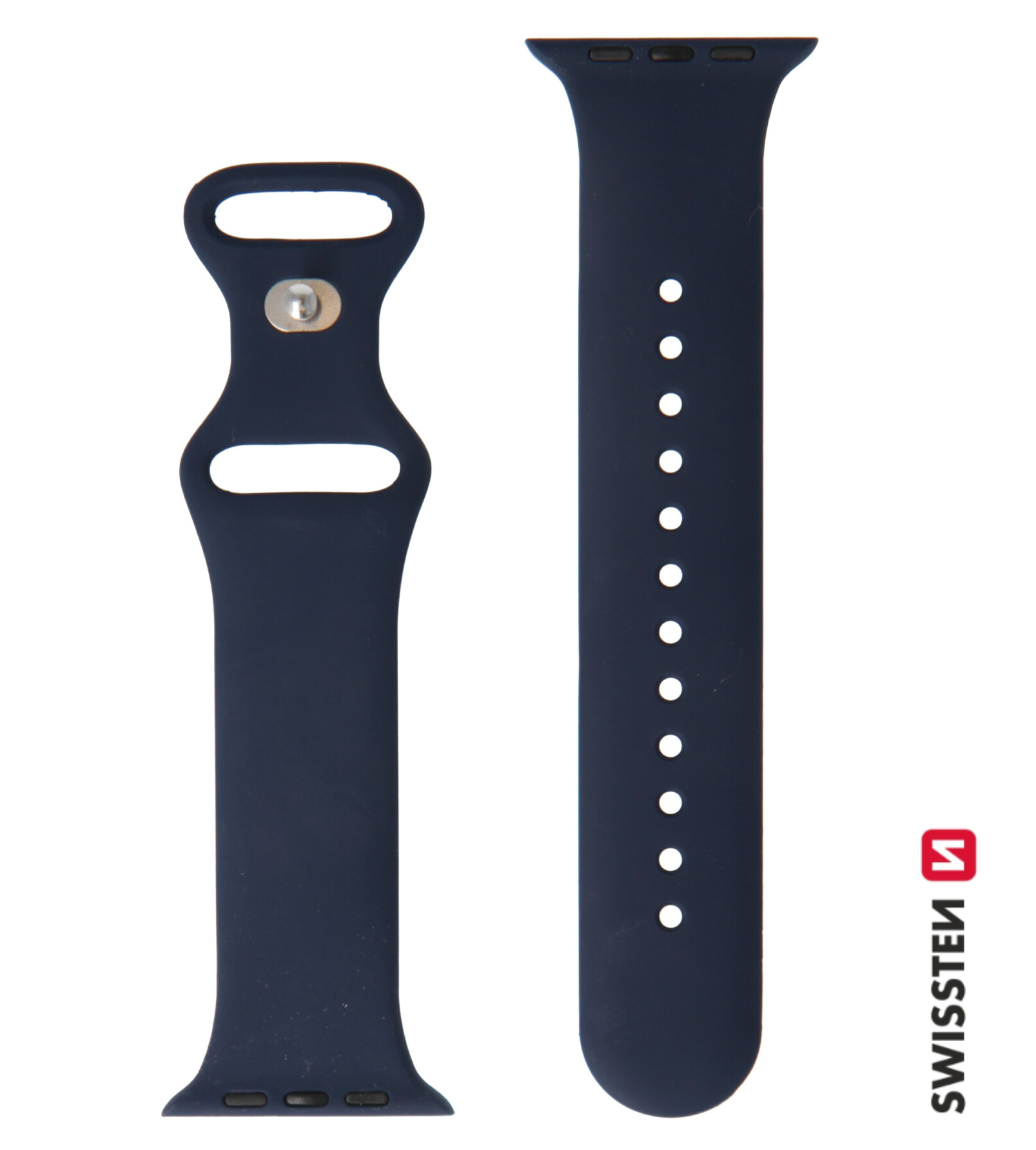 Swissten silikonový řemínek pro Apple Watch 42/44/45/49 mm, modrý