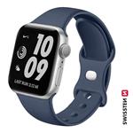 Swissten silikonový řemínek pro Apple Watch 42/44/45/49 mm, modrý