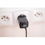SWISSTEN SÍŤOVÝ ADAPTÉR GaN 1x USB-C 20W PD + 1x USB-A 18W QC ČERNÝ
