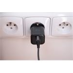 SWISSTEN SÍŤOVÝ ADAPTÉR GaN 1x USB-C 35W POWER DELIVERY ČERNÝ + DATOVÝ KABEL USB-C/USB-C 1,2 M ČERNÝ