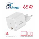 SWISSTEN SÍŤOVÝ ADAPTÉR GaN 1x USB-C 65W POWER DELIVERY BÍLÝ