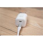SWISSTEN SÍŤOVÝ ADAPTÉR GaN 2x USB-C 20W POWER DELIVERY BÍLÝ