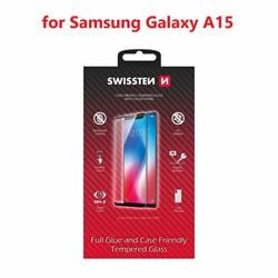 Swissten Sklo Full Glue, Color Frame, Case Friendly pro Samsung A155F Galaxy A15 / A15 5G, černé