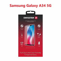 Swissten Sklo Full Glue, Color Frame, Case Friendly pro Samsung A346 Galaxy A34 5G, černé