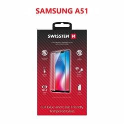Swissten Sklo Full Glue, Color Frame, Case Friendly pro Samsung A515 Galaxy A51, černé