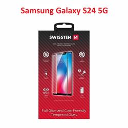 Swissten Sklo Full Glue, Color Frame, Case Friendly pro Samsung S921 Galaxy S24 5G, černé